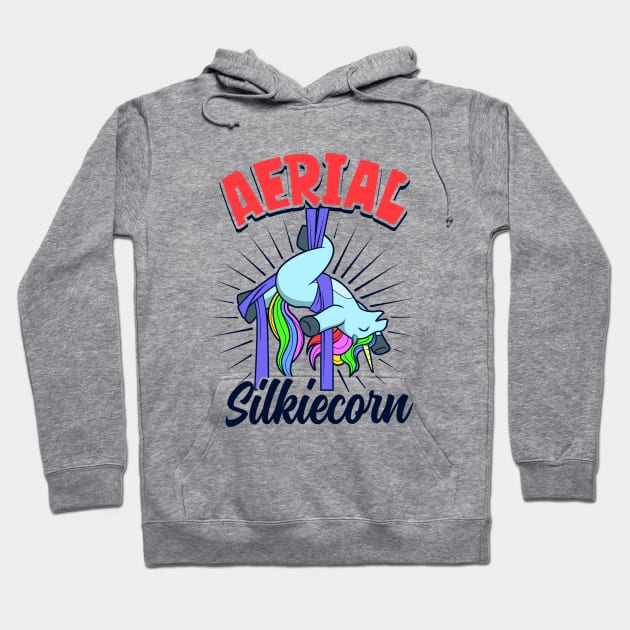 Aerial Silkiecorn - Aerial Silks Hoodie by Modern Medieval Design